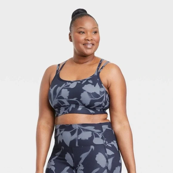 All in Motion Women's Light Support Strappy Racerback Bra | Size Large - Picture 8 of 13